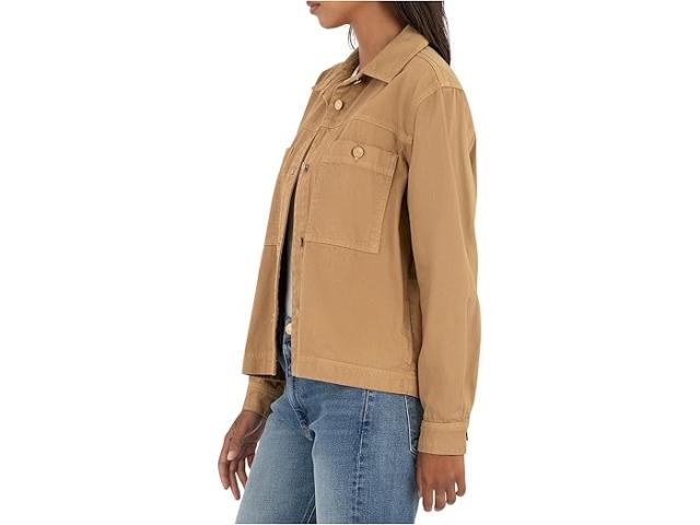 (取寄) カット フロム ザ クロス レディース バーブ ウィズ シャツ カラー アンド ポケット KUT from the Kloth women Barb -jacket With Shirt Collar & Pocket Caremel