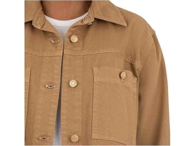 (取寄) カット フロム ザ クロス レディース バーブ ウィズ シャツ カラー アンド ポケット KUT from the Kloth women Barb -jacket With Shirt Collar & Pocket Caremel