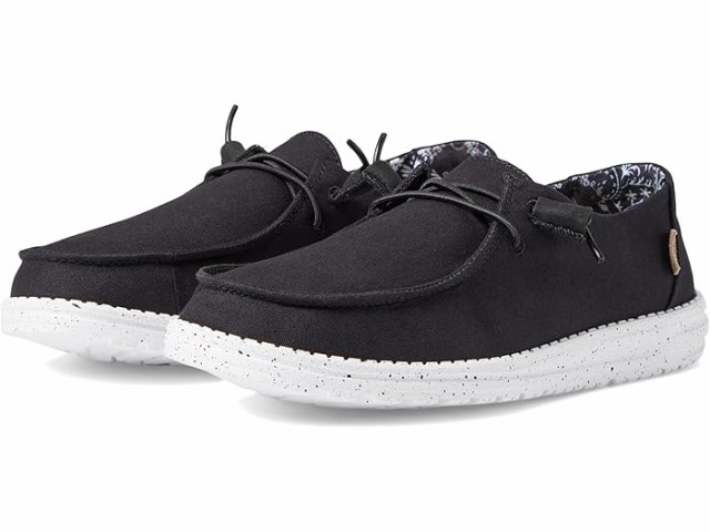 (取寄) ヘイ デュード レディース ウェンディ ベーシック ワイド Hey Dude women Hey Dude Wendy Basic Wide Black Odysseyの通販は