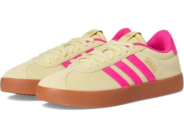 (取寄) アディダス レディース Vl コート 3.0 adidas women VL Court 3.0 Powder Yellow/Shock Pink/Gold llic