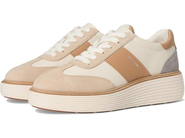 (取寄) コールハーン レディース オリジナルグランド マックス プラットフォーム スニーカー Cole Haan women Originalgrand Max Platform Sneakers Ivory/Tuscan Sand Suede