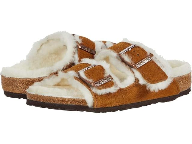 (取寄) ビルケンシュトック キッズ キッズ アリゾナ シアリング (トドラー/リトル キッド/ビッグ キッド) Birkenstock Kids kids  Arizona Shearling (Toddler/Little Kid/Big Kid) Mink/Naturalの通販は 11,073円