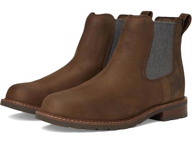 (取寄) アリアット メンズ ウェックスフォード ウォータープルーフ チェルシー ブーツ Ariat men Wexford Waterproof Chelsea Boot Palm Brown