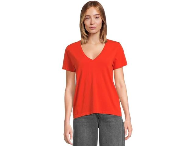 (取寄) メイドウェル レディース ノースサイド Vネック ティー Madewell women Northside Vneck Tee Bright Flame