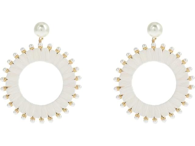 (取寄) ケイトスペード レディース フランチェスカ ドロップ フープス イヤリングス Kate Spade New York women Francesca Drop Hoops Earrings White Multiの通販は 9,945円