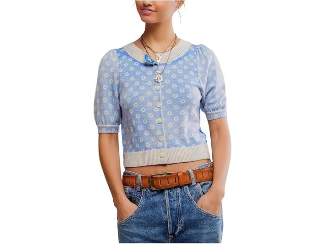 (取寄) フリーピープル レディース イスラ パターンド カルディ Free People women Isla Patterned Cardi Cobalt Combo