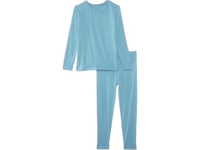 (取寄) キッキー パンツ キッズ キッズ ソリッド ロング スリーブ パジャマ セット (トドラー/リトル キッズ/ビッグ キッズ) Kickee Pants Kids kids Solid Long Sleeve Pajama Set (Toddler/Little Kids/Big Kids) Blue Moonの通販は