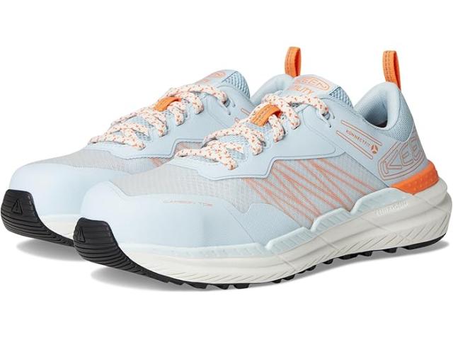 (取寄) キーン ユーティリティ レディース ワーク スニーカー (カーボン-ファイバー トゥ) KEEN Utility women Speedworks Work Sneakers (Carbon-Fiber Toe) Skyway/Black