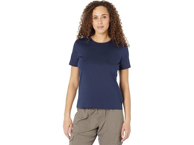 (取寄) エルエルビーン レディース ピマ クルー ネック ショート スリーブ L.L.Bean women L.L.Bean Pima Crew Neck Short Sleeve Raven Blueの通販は 7,463円
