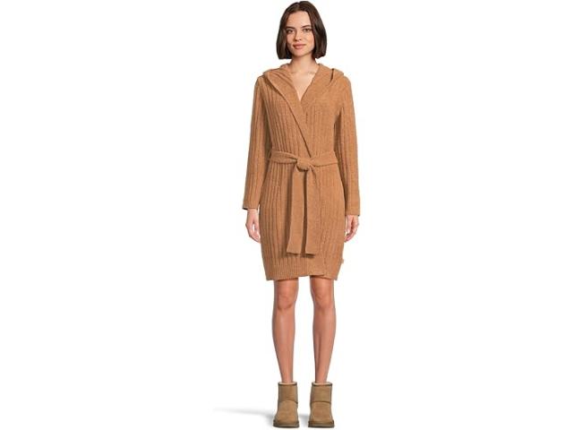 (取寄) アグ レディース アマリ ローブ リブ UGG women UGG Amari Robe Rib Chestnutの通販は