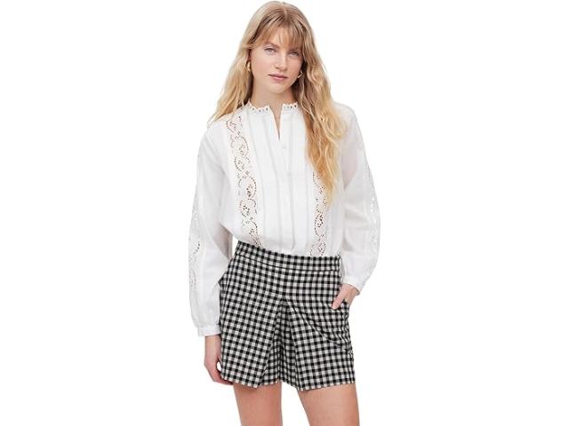 (取寄) メイドウェル レディース ギンガム ミニ スコート Madewell women Gingham Mini Skort True Black