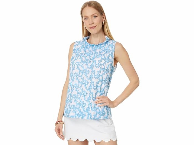 (取寄) リリー ピュリッツァー レディース エンブロイダー コットン Lilly Pulitzer women Lilly Pulitzer Dahliana Embroidered Cotton Lunar Blue Flamingle Embroidered Cottonの通販は