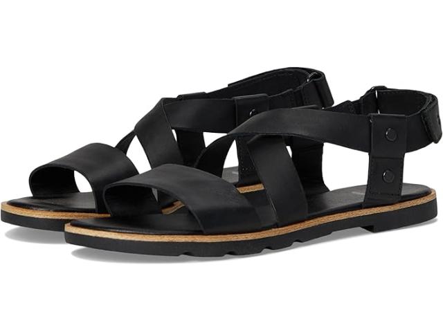 (取寄) ソレル レディース エラ 3 クリスクロス サンダル SOREL women Ella III Crisscross Sandals Black/Black
