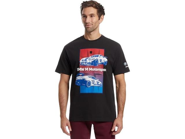 (取寄) プーマ メンズ BMW M モータースポーツ グラフィック T-シャツ PUMA men BMW M Motorsport Graphic T-Shirt Puma Black 3AH25