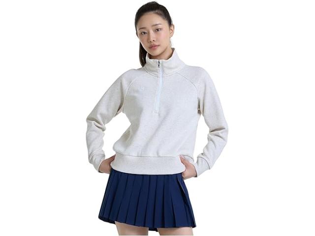 (取寄) アンダーアーマー レディース ライバル フリース 1/2 ジップ Under Armour women Under Armour Rival Fleece 1/2 Zip Oatmeal Light Heather/Whiteの通販は
