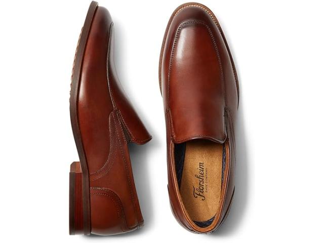 (取寄) フローシャイム メンズ ルッチ モック トゥ スリッポン Florsheim men Rucci Moc Toe Slip-On Cognac Smooth