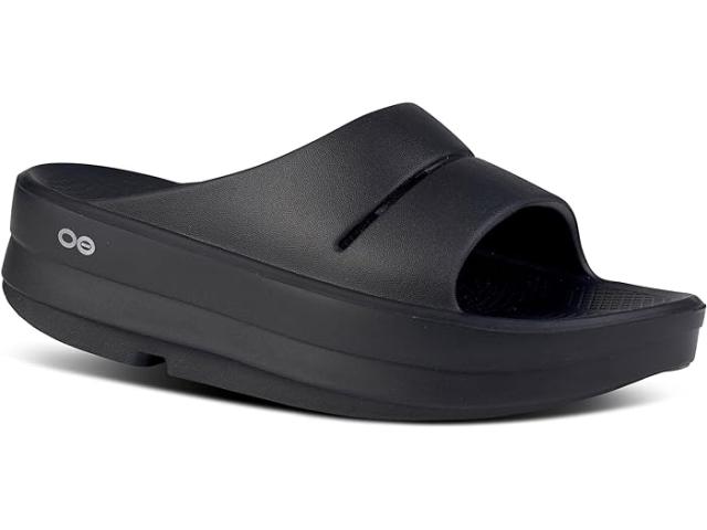 (取寄) ウーフォス レディース オメガ ウーアー スライド OOFOS women OOFOS OOmega OOahh Slide Blackの通販は