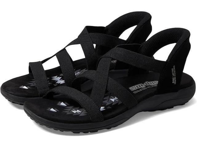 (取寄) スケッチャーズ レディース レゲエ スリム - ストレッチ フレックス ハンズ フリー スリップ-インス SKECHERS women SKECHERS Reggae Slim - Stretch Flex Hands Free Slip-Ins Black/Blackの通販は 17,584円