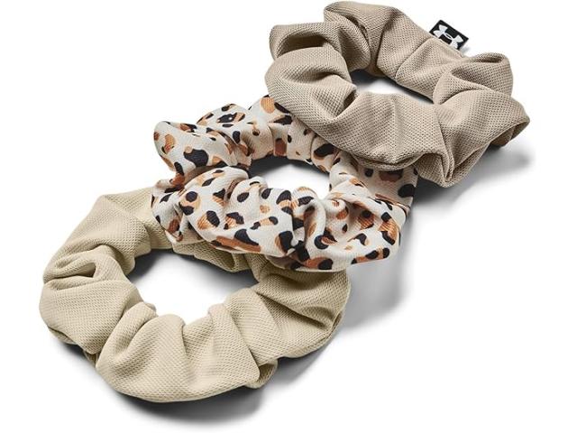 (取寄) アンダーアーマー レディース ブリッツィング スクランチー 3-パック Under Armour women Blitzing Scrunchie 3-Pack Khaki Base/Timberwolf Taupe/White