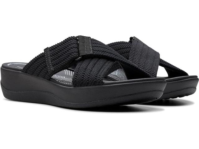 (取寄) クラークス レディース アーラ ウェーブ Clarks women Clarks Arla Wave Black Textileの通販は