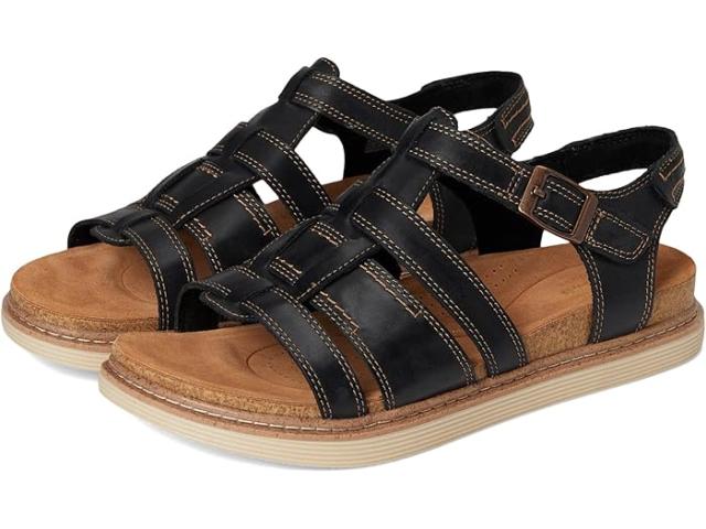 (取寄) クラークス レディース アーウェル サン Clarks women Arwell Sun Black Leather