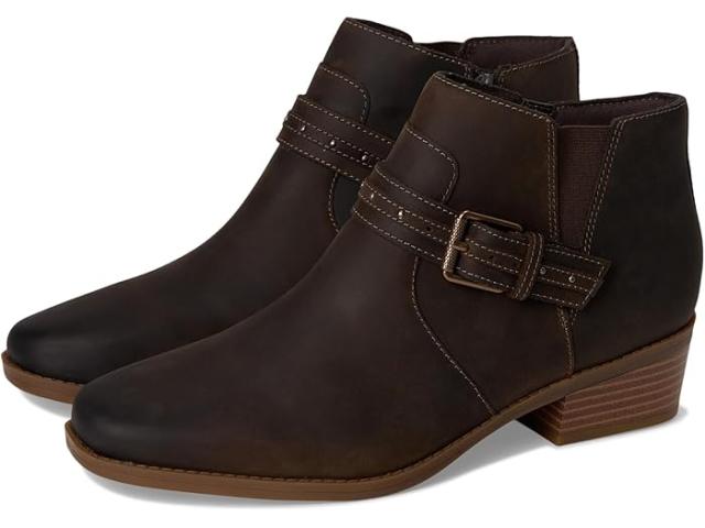 (取寄) クラークス レディース ウィッシュ Clarks women Danyelle Wish Taupe Oily Leather