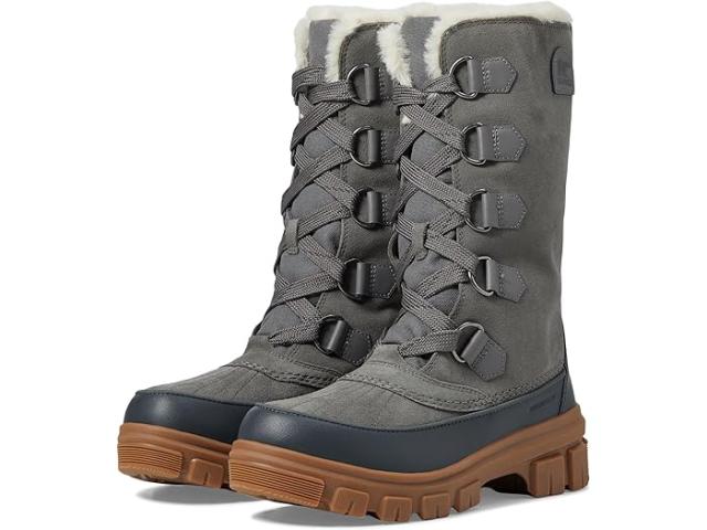 (取寄) ソレル レディース チボリ V トール ウォータープルーフ SOREL women Tivoli V Tall Waterproof Quarry/Grill