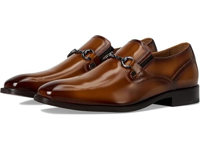 (取寄) ジョンストン&マーフィー メンズ リッチランド プレーン トゥ ビット ローファーズ Johnston & Murphy men Richland Plain Toe Bit Loafers Tan Brush-Off Leather