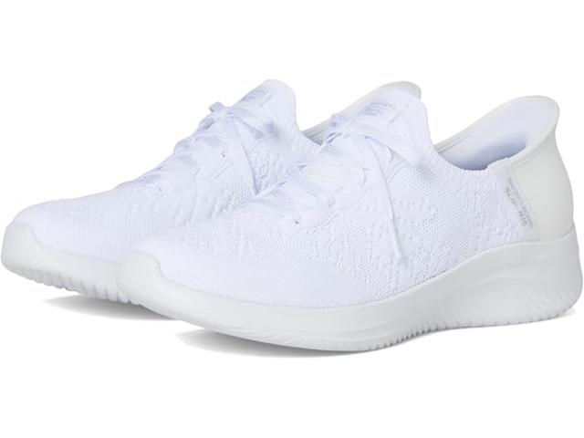 (取寄) スケッチャーズ レディース マーサ スチュワート - ウルトラ フレックス 3.0 -バック オン トラック - ハンズ フリー スリップ-インス SKECHERS women Martha Stewart - Ultra Flex 3.0 -Back On Track - HANDS FREE SLIP-INS White