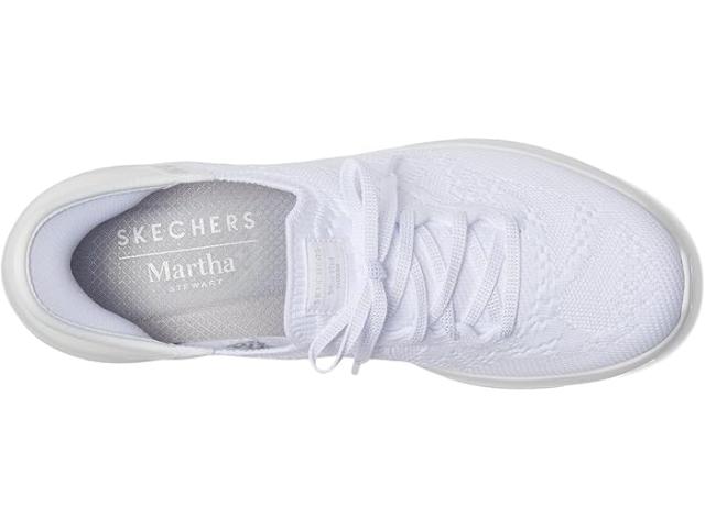 (取寄) スケッチャーズ レディース マーサ スチュワート - ウルトラ フレックス 3.0 -バック オン トラック - ハンズ フリー スリップ-インス SKECHERS women Martha Stewart - Ultra Flex 3.0 -Back On Track - HANDS FREE SLIP-INS White