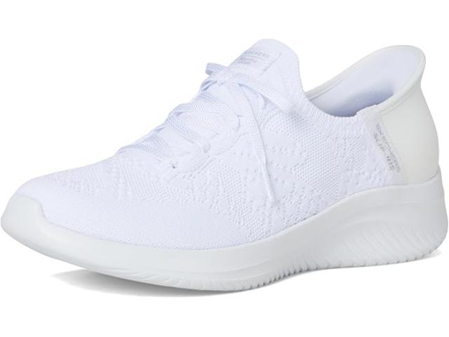 (取寄) スケッチャーズ レディース マーサ スチュワート - ウルトラ フレックス 3.0 -バック オン トラック - ハンズ フリー スリップ-インス SKECHERS women Martha Stewart - Ultra Flex 3.0 -Back On Track - HANDS FREE SLIP-INS White