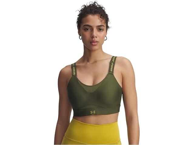 (取寄) アンダーアーマー レディース インフィニティ ハイ インパクト スポーツ ブラ Under Armour women Infinity High Impact Sports Bra Expedition Green/Canteen Green