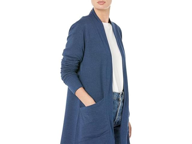 (取寄) エルエルビーン レディース ソフトフレックス ロング オープン カーディガン L.L.Bean women L.L.Bean SoftFlex Long Open Cardigan Nautical Navy Heather
