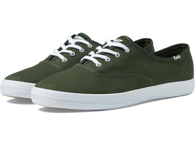 (取寄) ケッズ レディース チャンピオン キャンバス レース アップ Keds women Keds Champion Canvas Lace Up Oliveの通販は