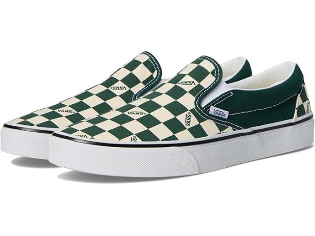 (取寄) バンズ クラシック スリッポン Vans Classic Slip-on Vans Check Emerald