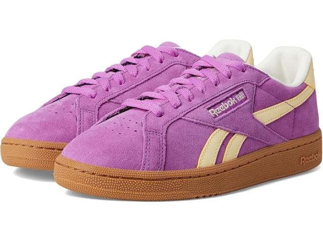 (取寄) リーボック ライフスタイル レディース クラブ シー グラウンズ UK Reebok Lifestyle women Club C Grounds UK Purple Rave/Bleached Yellow/Chalk