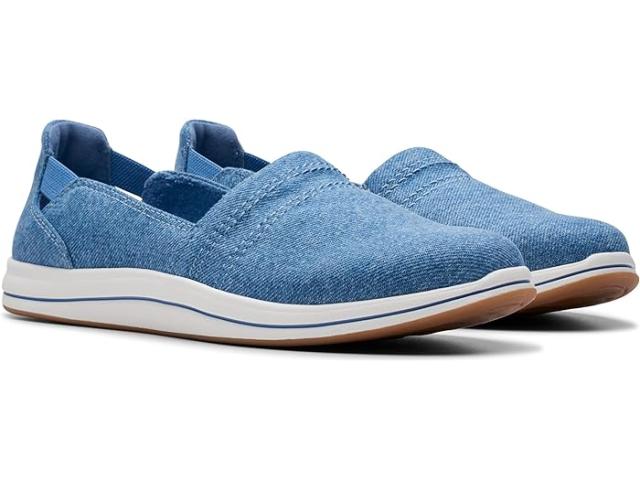 (取寄) クラークス レディース ブリーズ ステップ リ Clarks women Clarks Breeze Step II Denim Blue Textileの通販は