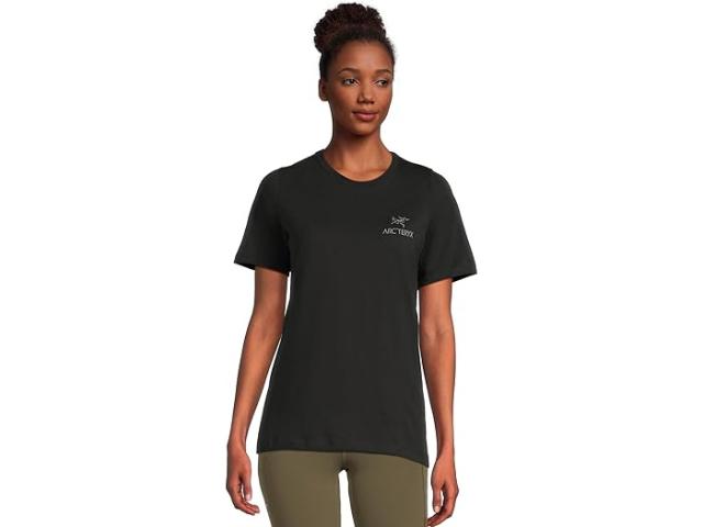 (取寄) アークテリクス レディース クラッグ Sl コットン エンブレム クルー ショート スリーブ Arc'teryx women Kragg SL Cotton Emblem Crew Short Sleeve Black