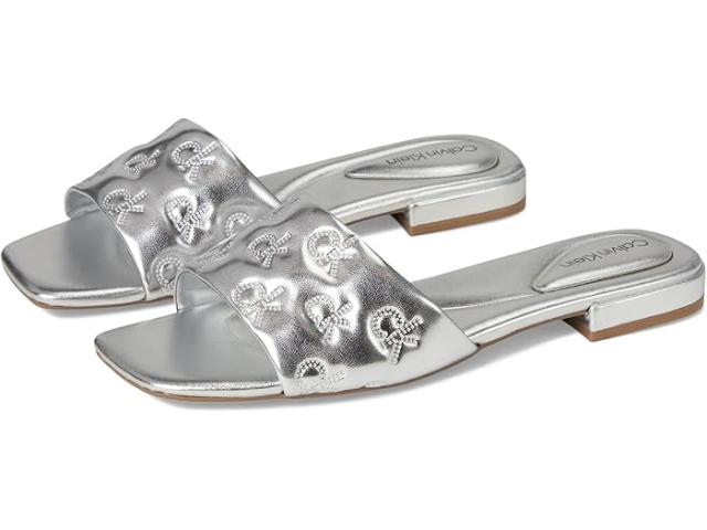 (取寄) カルバンクライン レディース トラヴェン   women Traven Silver llic Leather