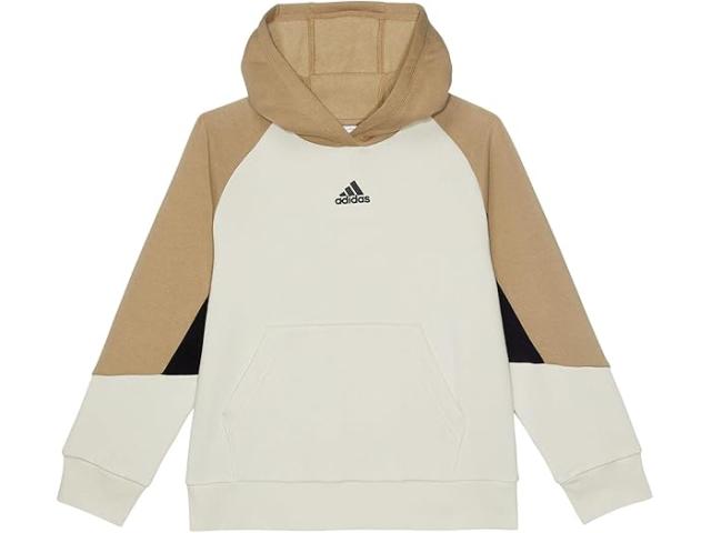 (取寄) アディダス キッズ ボーイズ カラーブロック フーデット プルオーバー (ビッグ キッズ) adidas Kids boys Colorblock Hooded Pullover (Big Kids) Aluminaの通販は 10,340円