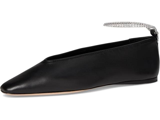 (取寄) ロフラー ランドール レディース エメリー クリスタル バレエ フラッツ Loeffler Randall women Emery Crystal Ballet Flat Black