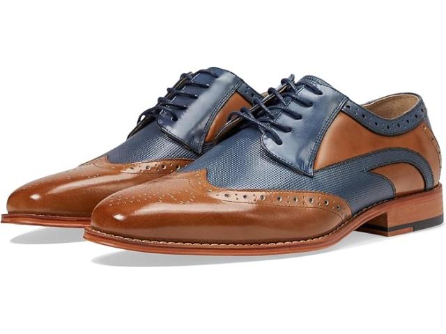 (取寄) ステイシー アダムス メンズ ウイング ティップ レース-アップ Stacy Adams men Stacy Adams Ivingale Wing Tip Lace-Up Tan Multiの通販は