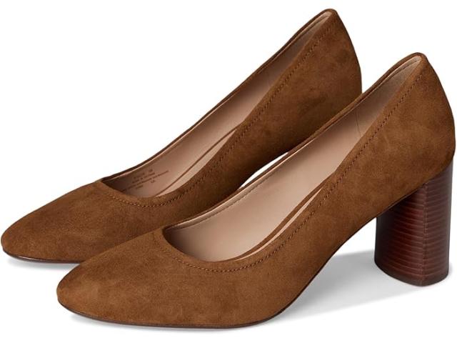 (取寄) コールハーン レディース ネラ ブロック ヒール パンプス Cole Haan women Nella Block Heel Pumps Tobacco Suede