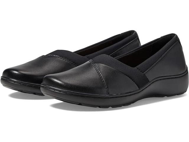 (取寄) クラークス レディース コラ チャーム Clarks women Clarks Cora Charm Black Leatherの通販は