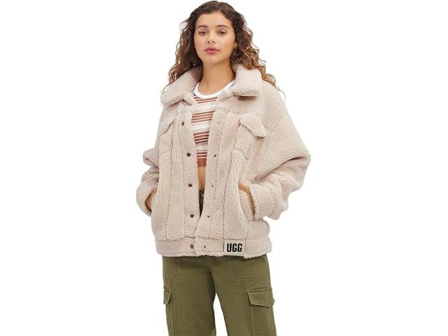(取寄) アグ レディース フランキー シェルパ トラッカー ジャケット UGG women Frankie Sherpa Trucker Jacket Natural II