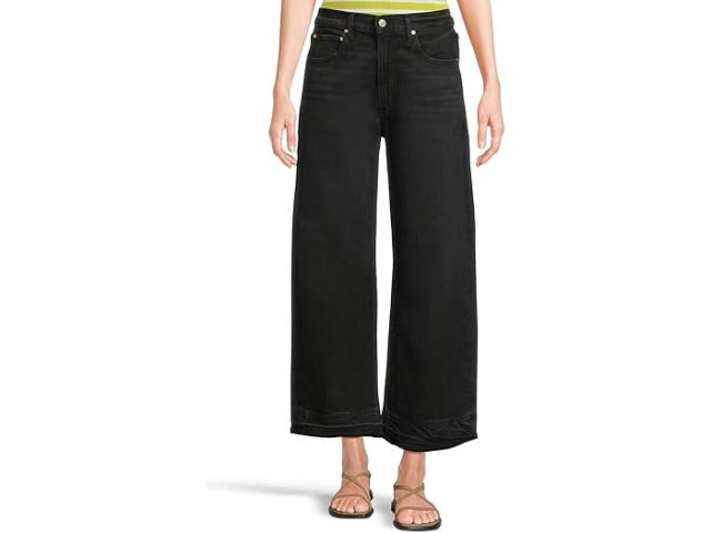 (取寄) ペイジ レディース アンクル ウィズ アンドゥー フィニッシュド ヘム イン ブラック ボイド Paige women Arellia Ankle With Undone Finished Hem In Black Void Black Void