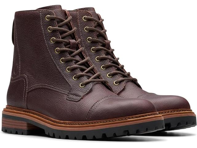 (取寄) クラークス メンズ HI Clarks men Clarks Clarkridge Hi Brown Scotch Grain Leatherの通販は