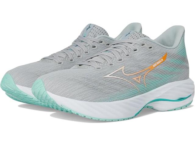 (取寄) ミズノ レディース ウェーブ ライダー 28 Mizuno women Wave Rider 28 Harbor Mist/Whiteの通販は 46,220円