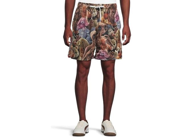 (取寄) プーマ メンズ フープス X ショーツ PUMA men Hoops X E.t. Shorts Puma Black/All Over Print