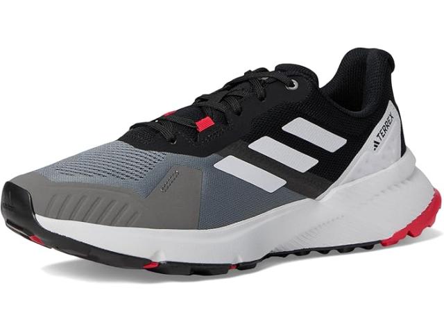 (取寄) アディダス アウトドア メンズ テレックス ソウルストライド トレイル ランニング シューズ adidas Outdoor men Terrex Soulstride Trail Running Shoes Grey/Dash Grey/Pure Rubyの通販は